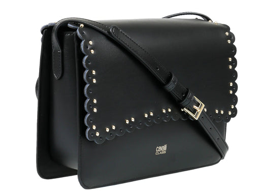 Roberto Cavalli Class GWLPEZ 999 Leolace 003 Black Shoulder Bag
