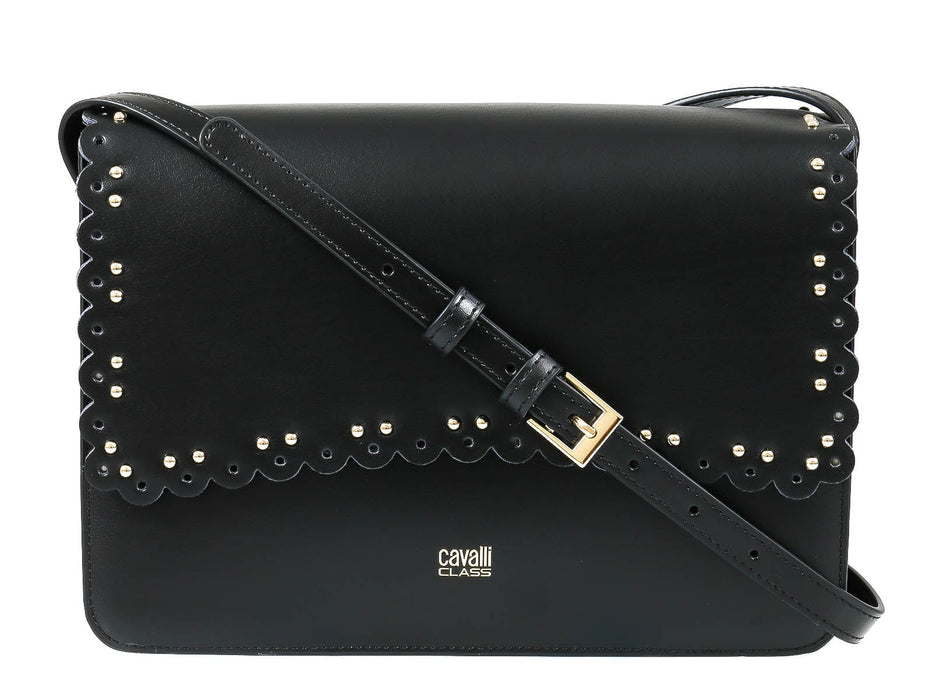 Roberto Cavalli Class GWLPEZ 999 Leolace 003 Black Shoulder Bag