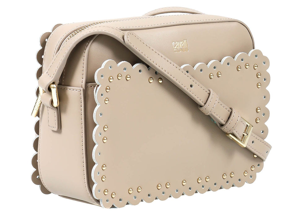 Roberto Cavalli Class GWLPEY 022 Leolace 002 Beige Small Shoulder Bag