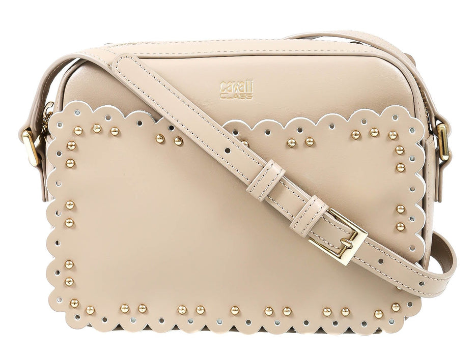 Roberto Cavalli Class GWLPEY 022 Leolace 002 Beige Small Shoulder Bag