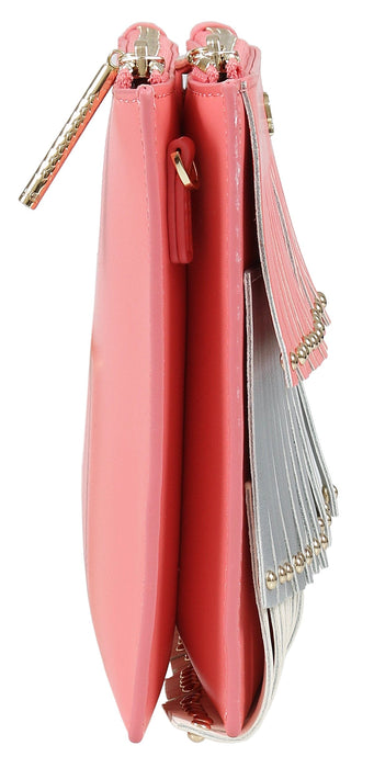 Roberto Cavalli Class GWLPD0 T30 Aloha 001 Peach/Silver Clutch
