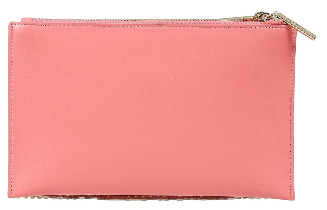 Roberto Cavalli Class GWLPD0 T30 Aloha 001 Peach/Silver Clutch