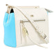 Roberto Cavalli Class GWLPD4 T37 Brigitte 00 Ivory/Blue Small Shoulder Bag