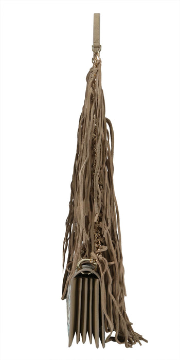 Roberto Cavalli Class GWLPEV T41 Lauren 001 Light Blue/White/Taupe Small Shoulder Bag