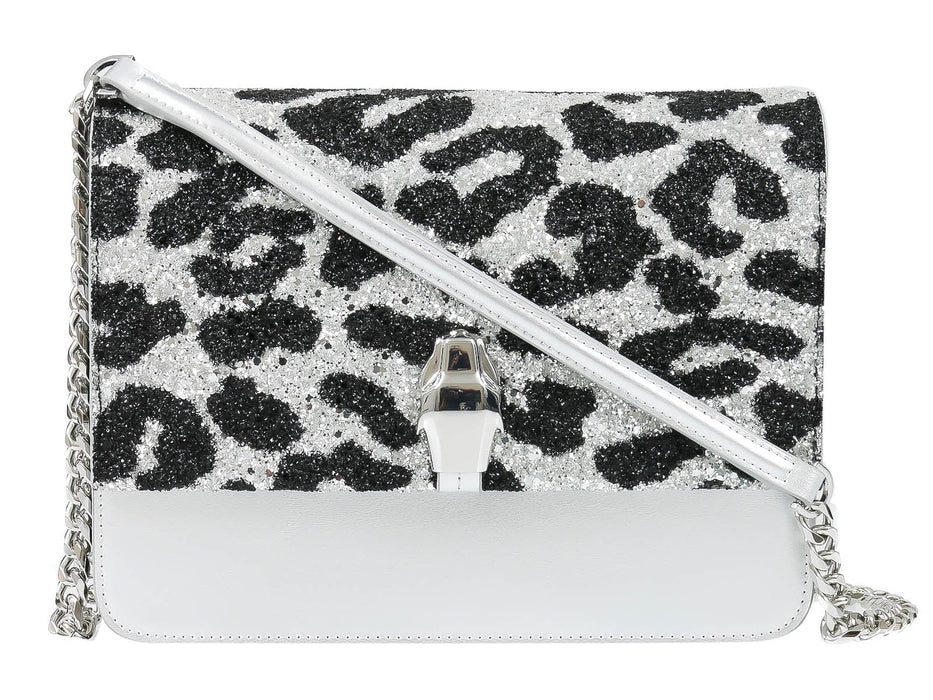 GWLPCF G25 Milano Rmx 00 Silver/ Black Large Shoulder Bag