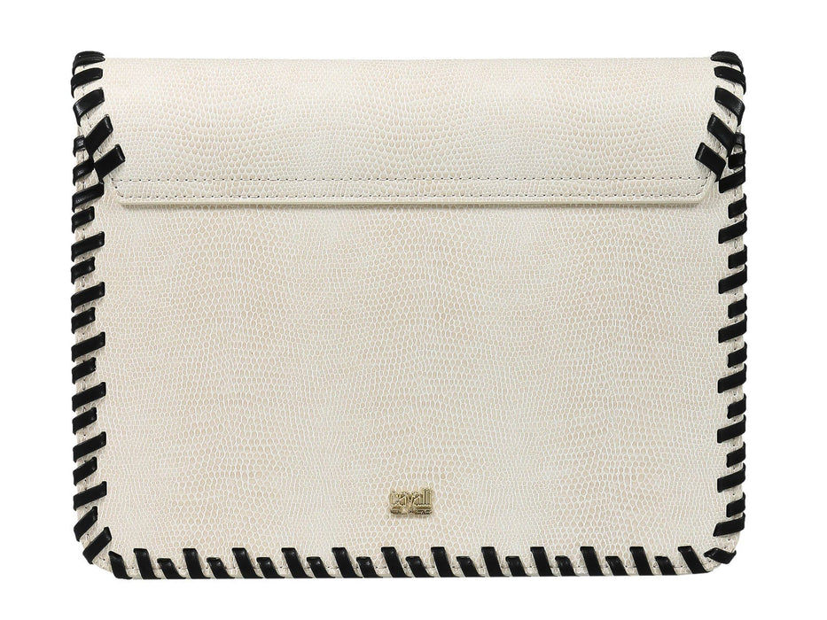 Cavalli Class GWLPCL B20 Milano Rmx 00 White/Black Large Shoulder Bag