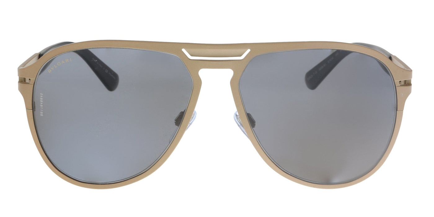 Bulgari BV5043TK 200681 Matte Gold Plated Aviator Sunglasses