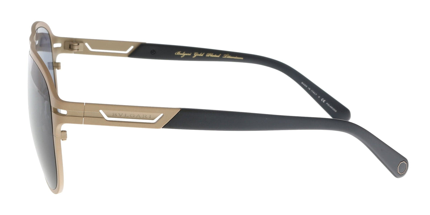 Bulgari BV5043TK 200681 Matte Gold Plated Aviator Sunglasses