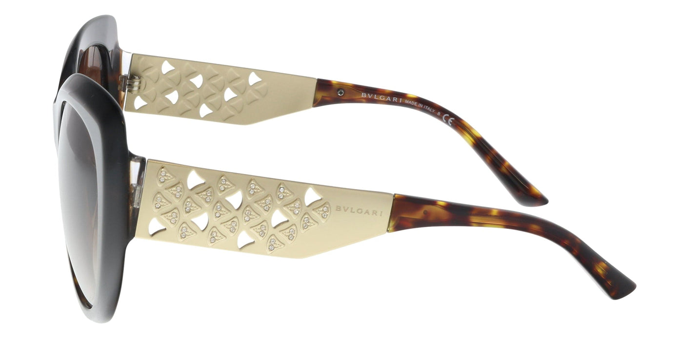 Bulgari BV8198B 544113 Dark Havana Butterfly Sunglasses