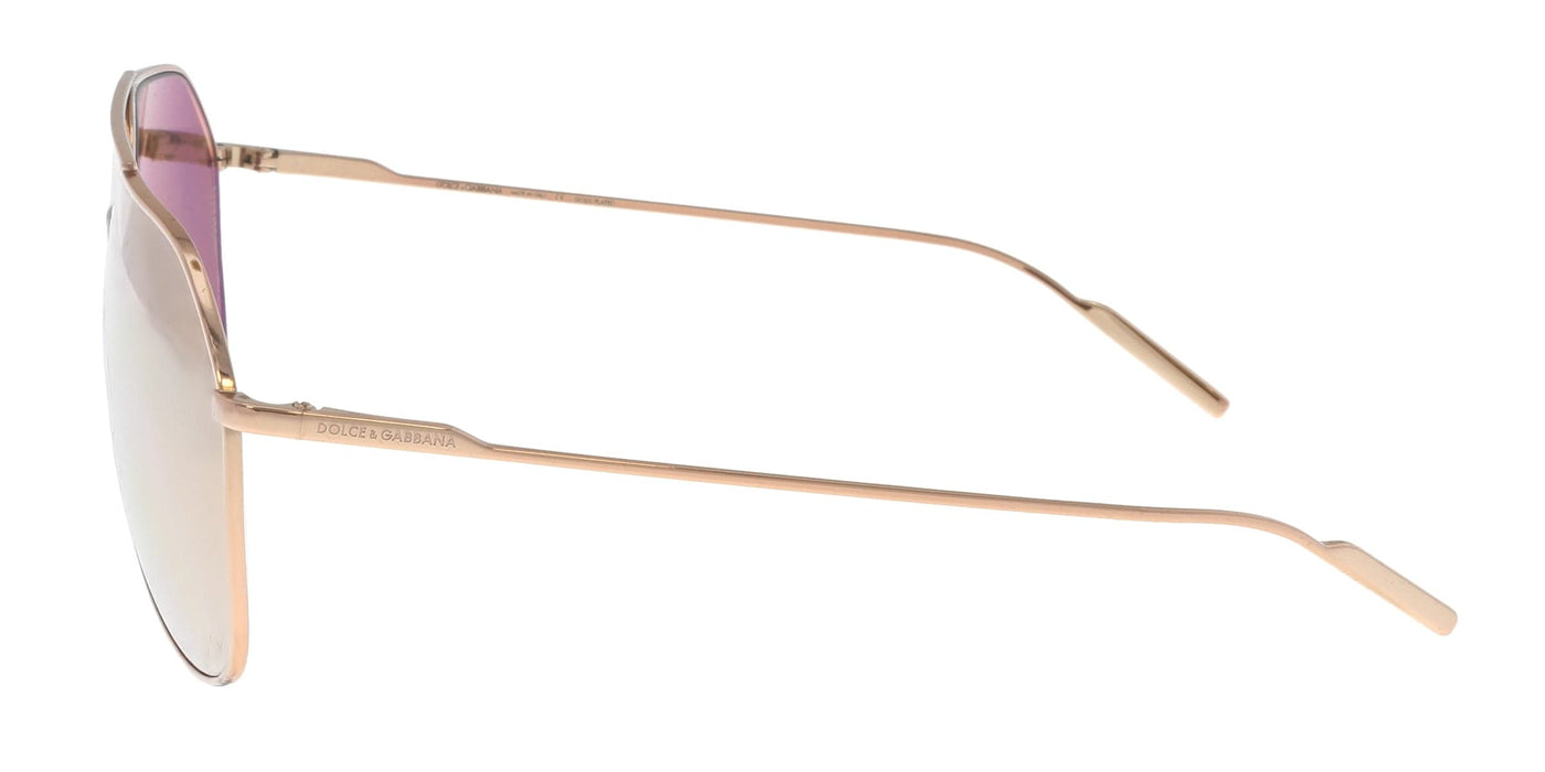 Dolce & Gabbana 0DG2166 K03/5R Gold Aviator Sunglasses