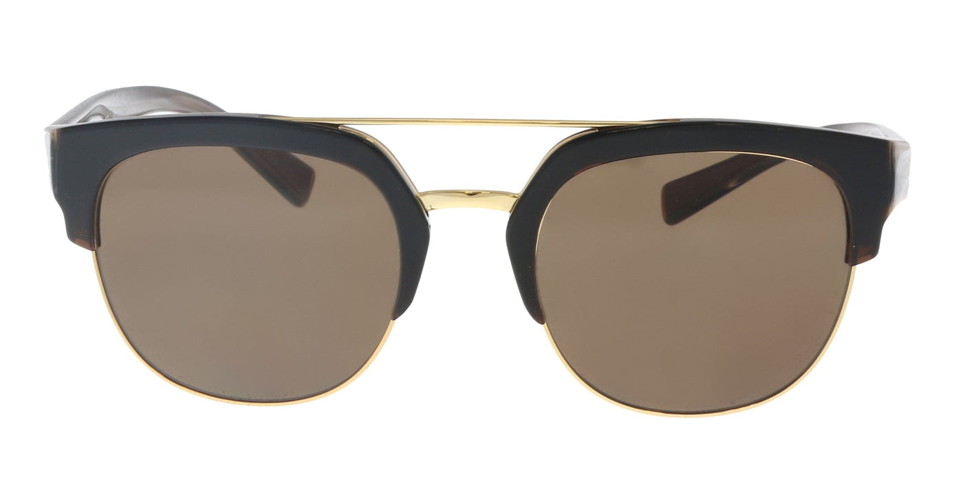 Dolce & Gabbana DG4317 31578G Black Gradient Square Sunglasses