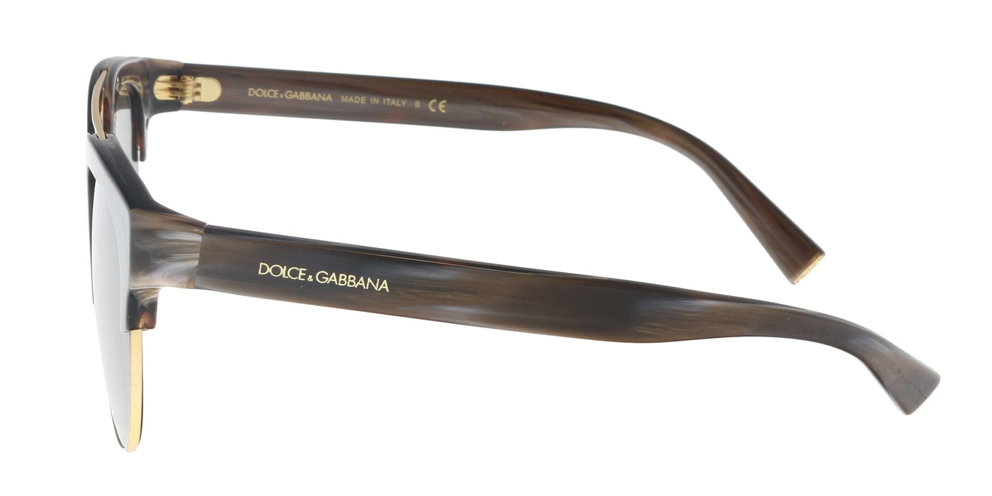 Dolce & Gabbana DG4317 31578G Black Gradient Square Sunglasses