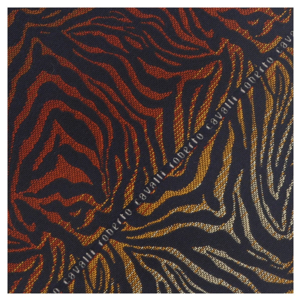 Roberto Cavalli ESZ021 01500 Gradient Orange Zebra Design Tie