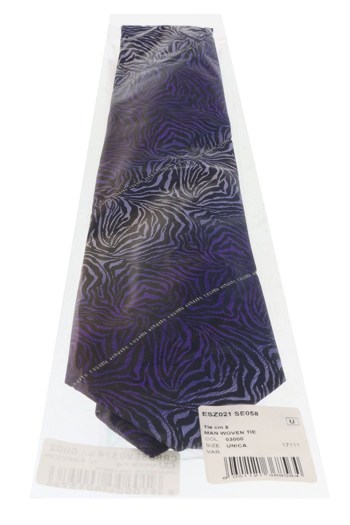 Roberto Cavalli ESZ021 03000 Purple Zebra Tie