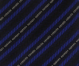 Roberto Cavalli ESZ040 04517 Royal Blue Regimental Stripe Herringbone Tie