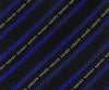 Roberto Cavalli ESZ040 04517 Royal Blue Regimental Stripe Herringbone Tie