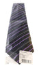 Roberto Cavalli ESZ042 D1355 Dark Grey/ Violet Regimental Stripe Tie
