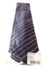 Roberto Cavalli ESZ042 D4216 Burgundy/ Blue Regimental Stripe Tie