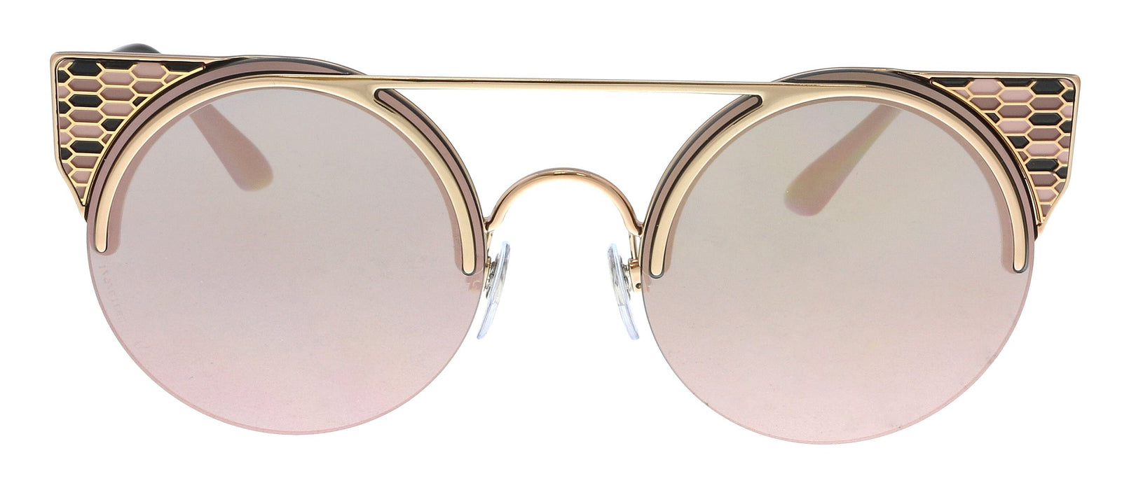 Bulgari BV6088 20144Z Pink Gold Cat Eye Sunglasses