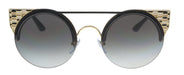 Bulgari BV6088 20188G Black Gold Cat Eye Sunglasses