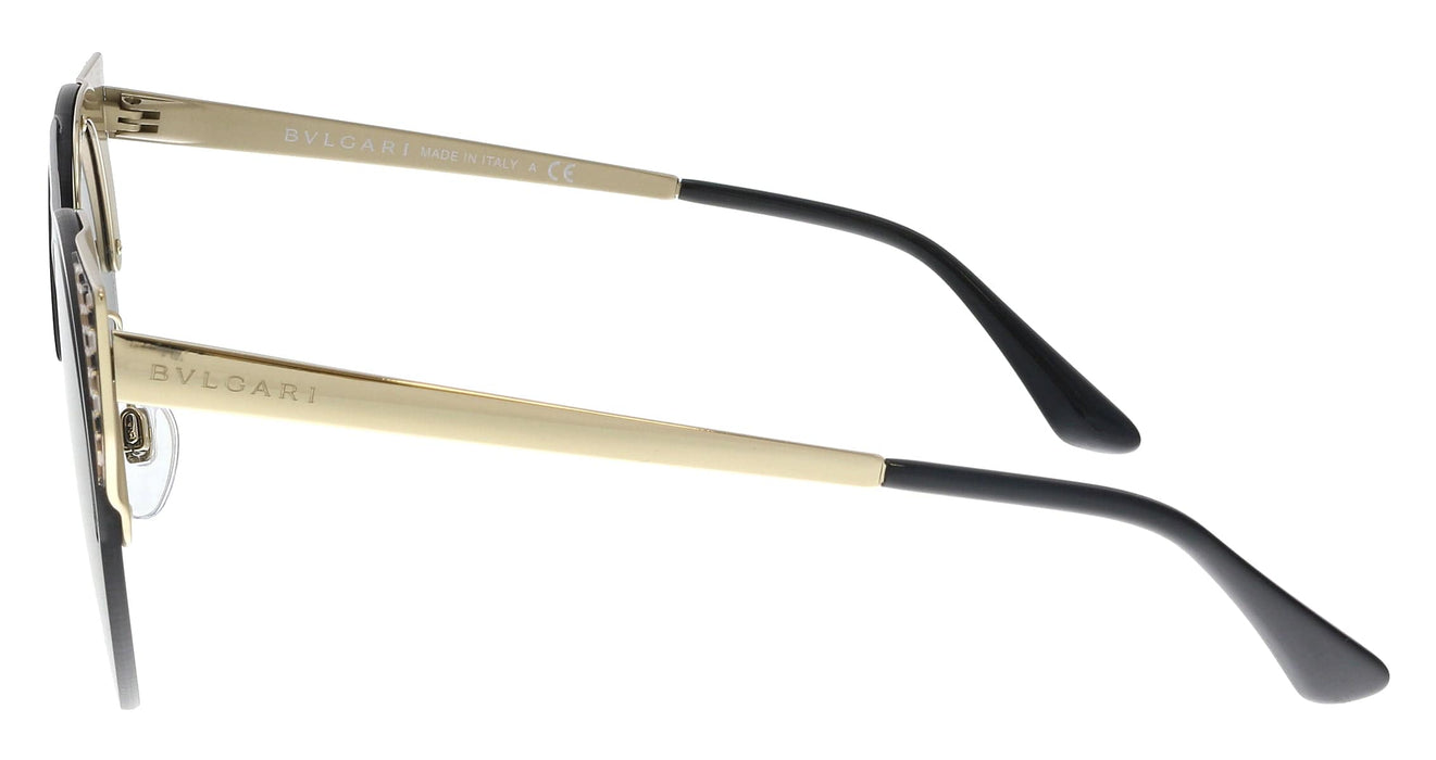 Bulgari BV6088 20188G Black Gold Cat Eye Sunglasses
