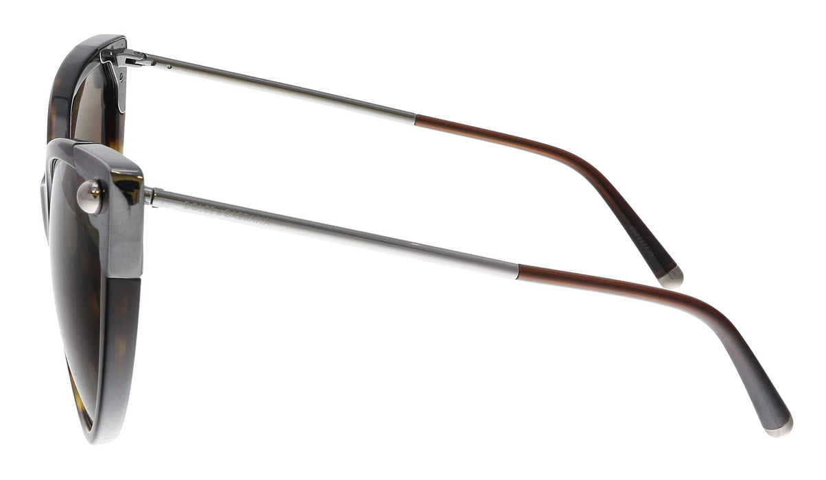 Dolce & Gabbana DG4337 502/73 Dark Havana Cat Eye Sunglasses
