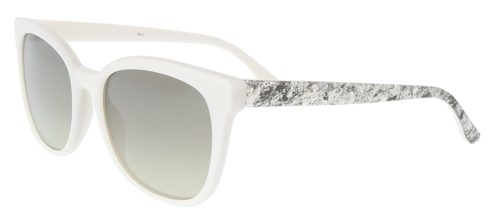BOSS 0893/S 01GP- 6P White Square Sunglasses