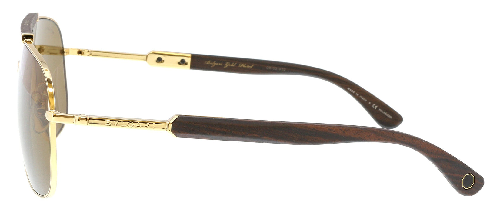 Bulgari BV5040K 393/83 Gold Rectangular Sunglasses