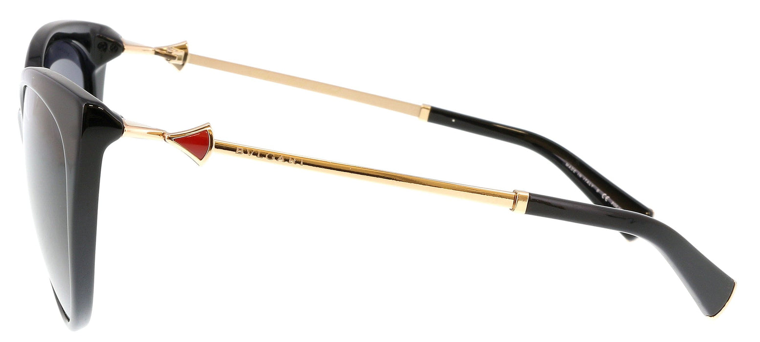 Bulgari BV8195KB 5195T3 Black Cat Eye Sunglasses