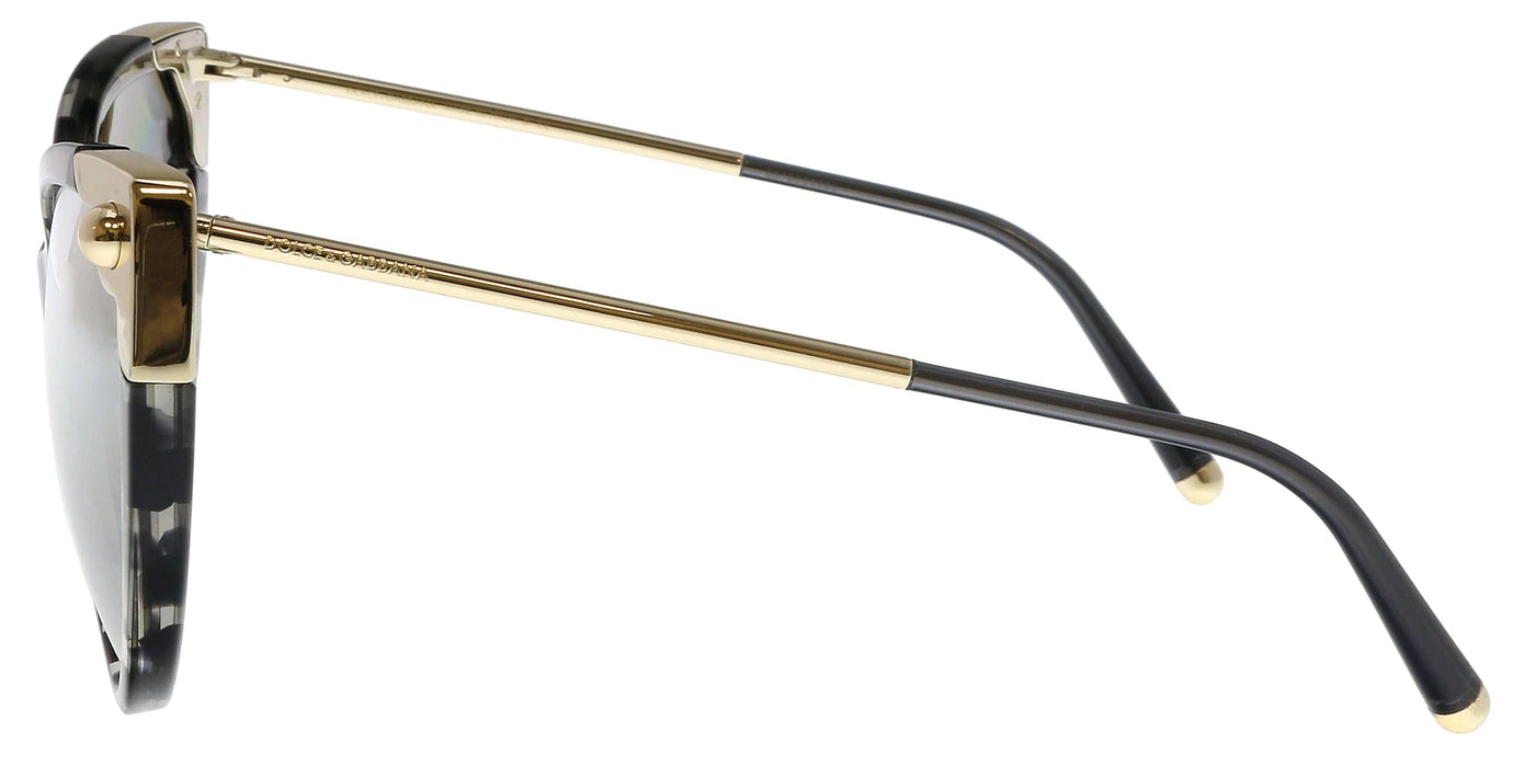 Dolce & Gabbana DG4337 31726V Havana Grey Cat Eye Sunglasses