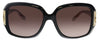 Salvatore Ferragamo SF666S 001 Black Square Sunglasses