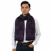 Roberto Cavalli ESZ028 03000 Purple Wool Blend Logo Mens Scarf