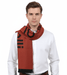 Roberto Cavalli ESZ061 01500 Orange Wool Blend Signature Mens Scarf