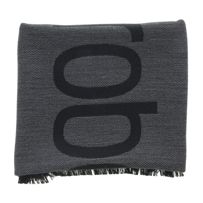 Roberto Cavalli ESZ061 05001 Grey Wool Blend Signature Mens Scarf
