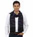 Roberto Cavalli ESZ063 03000 Purple Wool Blend Signature Mens Scarf