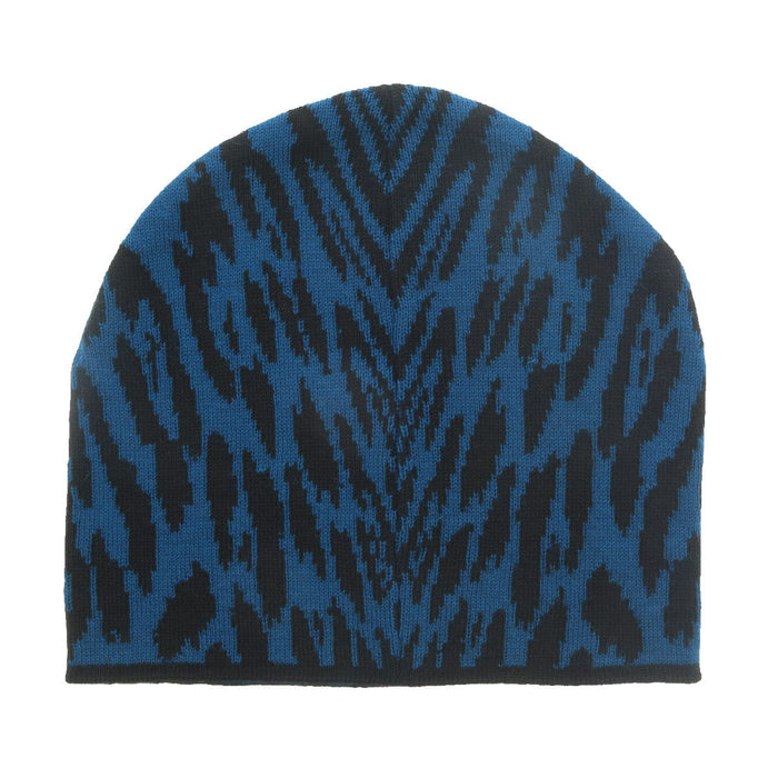 Roberto Cavalli  ESZ026 D0174 Black/Aquamarine Jaguar Beanie Hat