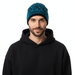 Roberto Cavalli  ESZ031 D2493 Black/Petrol Leopard Beanie Hat
