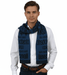 Roberto Cavalli ESZ064 LU053  Blue/ Black Wool Blend Mens Scarf