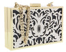 Roberto Cavalli HXLPD1 B01 Black/White Box Clutch