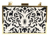 Roberto Cavalli HXLPD1 B01 Black/White Box Clutch