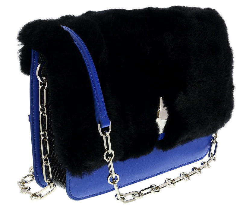 Roberto Cavalli HXLPG9 080 Blue Shoulder Bag