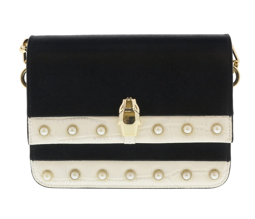 Roberto Cavalli HXLPAY B01 Black/White Shoulder Bag