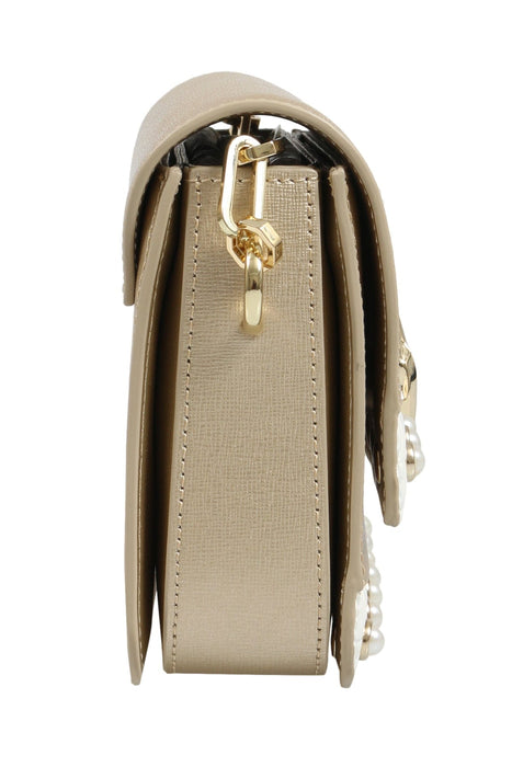 Roberto Cavalli HXLPAY F92 Gold/White Shoulder Bag