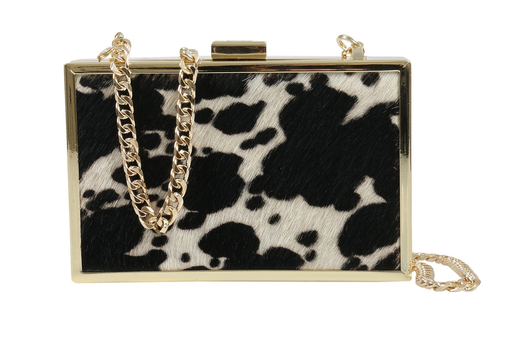 Roberto Cavalli HXLPA7 C15 Black/ White Box Clutch