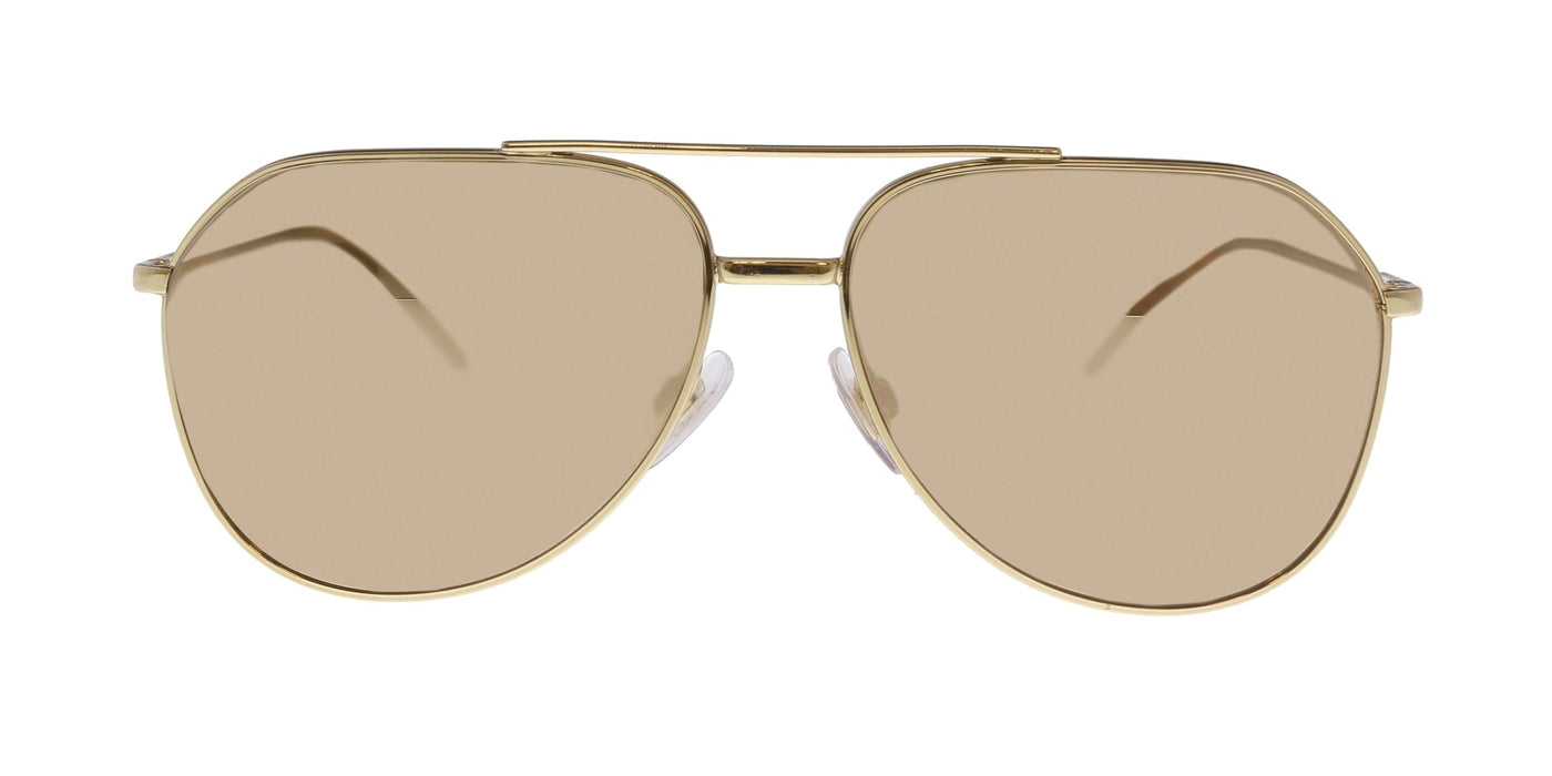 Dolce & Gabbana DG2166 K02/F9 Gold Aviator Sunglasses