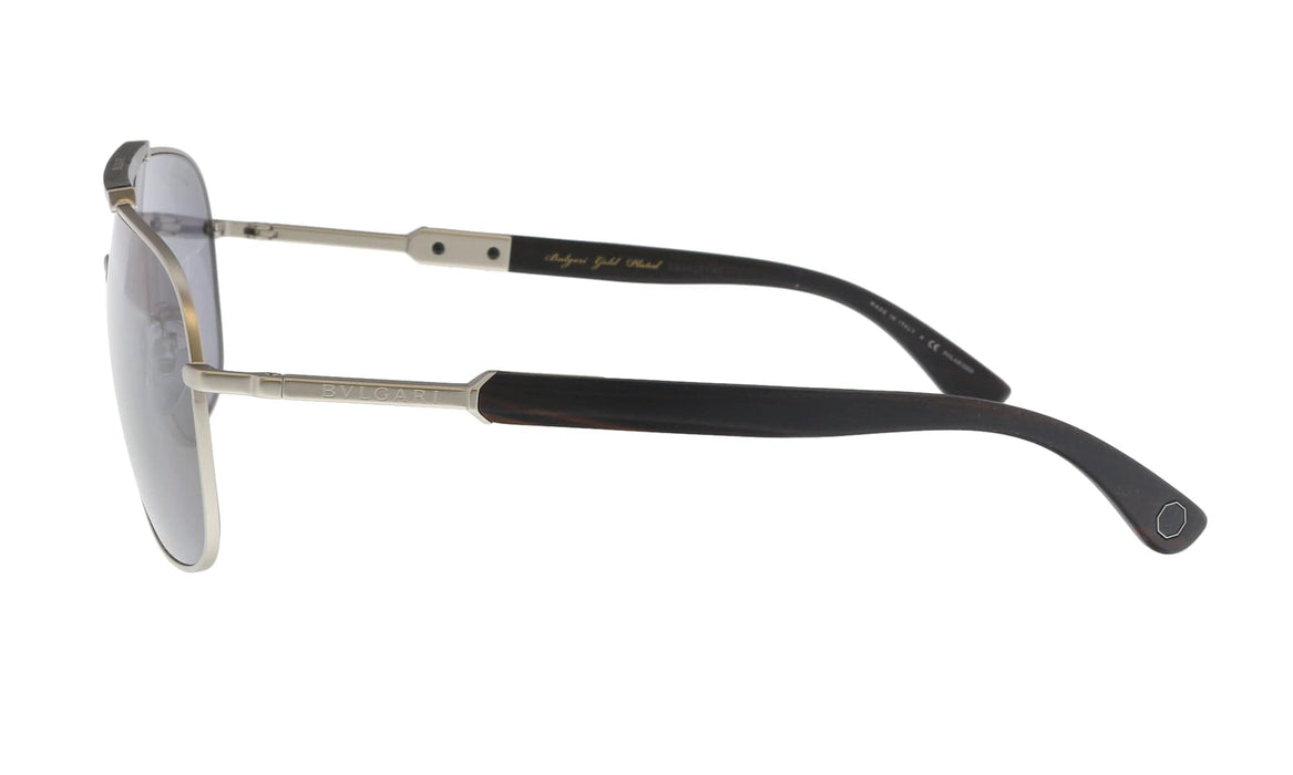 Bulgari BV5040K 200781 Matte Silver Rectangular Sunglasses