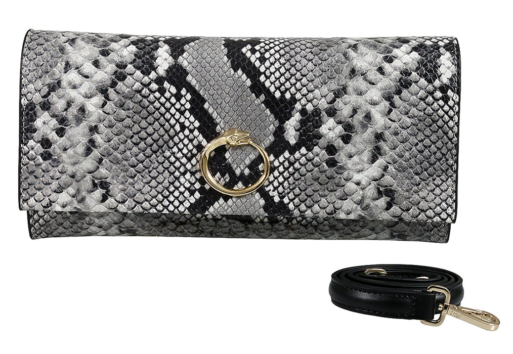 Roberto Cavalli HXLPDM 001 Grey Shoulder Bag