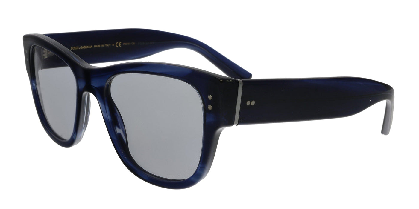 Dolce & Gabbana DG4338 3065M3 Midnight Blue Square Sunglasses