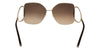 Chloe CE135/S 743 Gold Brown Square Sunglasses