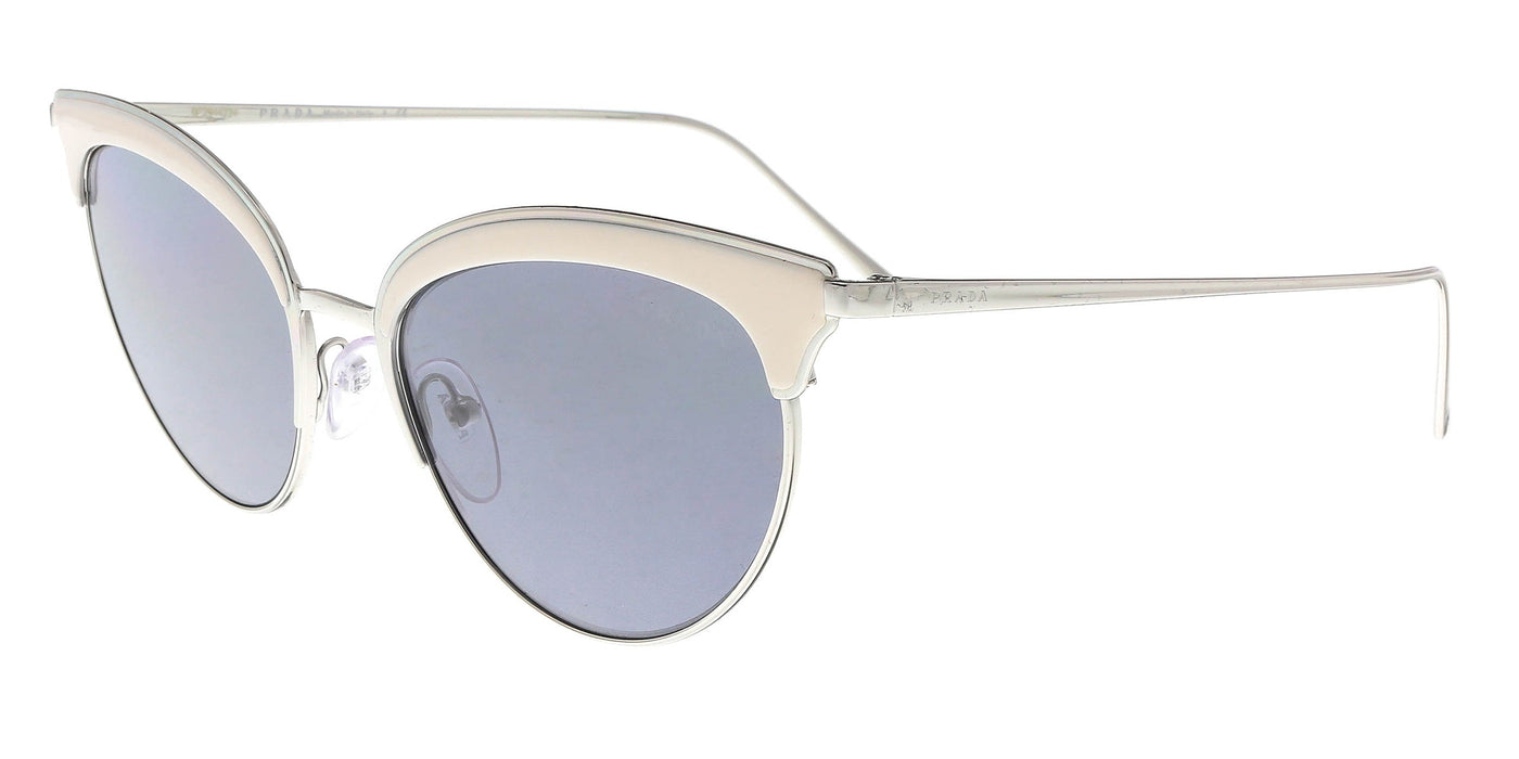 Prada PR60VS 406420 SILVER/IVORY Pilot Sunglasses